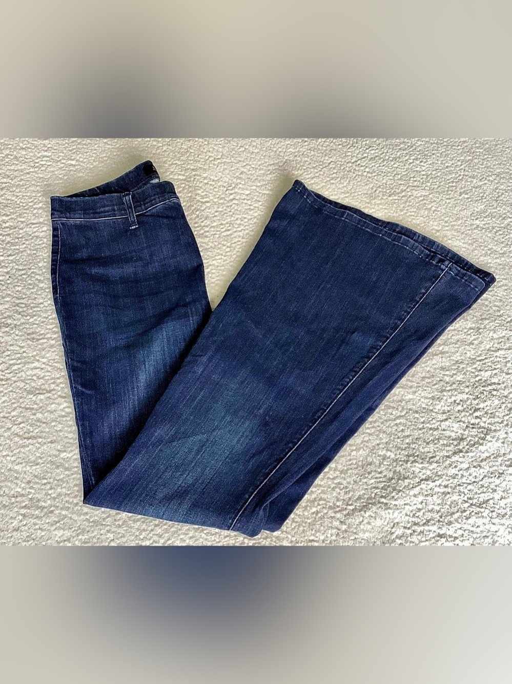 Judy Blue 13/31 Dark Wash Super Flare Jeans Bell Bottom Western Boho